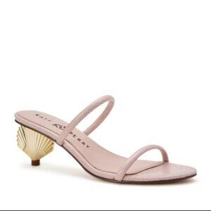 NEW Katy Perry The Scalloped Shell Slide Sandals PINK